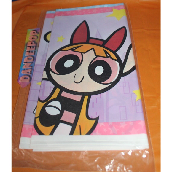 DesignWare American Greetings Powerpuff Girls Plastic Tablecover 54 x 96" 1999 - Picture 4 of 4